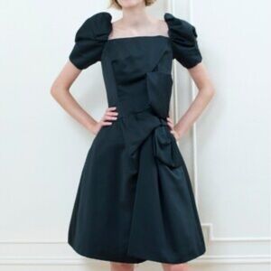 Victor Costa Vintage 80s Oversized Bow Evening Dress